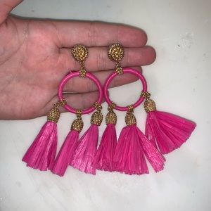 Hot Pink Lilly Pulitzer Statement Earrings